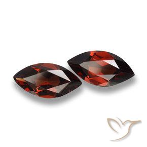 3.64 ct natürliche tiefrot Pyrop-Granat-Edelsteine, Marquise, VVS-VS