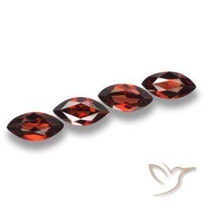 7.48 ct natürliche tiefrot Pyrop-Granat-Edelsteine, Marquise, VVS-VS