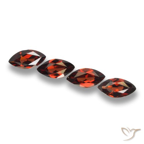 7.44ctw Natürlicher Mittelrot Pyrop-Granat, Marquise, VVS-VS