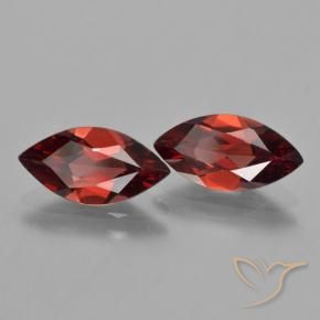 3.65 ct natürliche Tiefes Blutrot Pyrop-Granat-Edelsteine, Marquise, VVS-VS