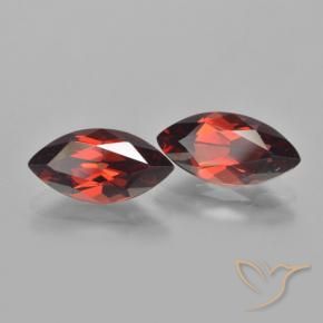 4.38 ct natürliche Tiefes Blutrot Pyrop-Granat-Edelsteine, Marquise, VVS-VS