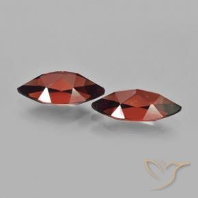 4.38 ct natürliche Tiefes Blutrot Pyrop-Granat-Edelsteine, Marquise, VVS-VS