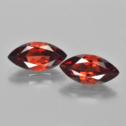 3.86 ct natürliche Mittelrot Pyrop-Granat-Edelsteine, Marquise, VVS-VS