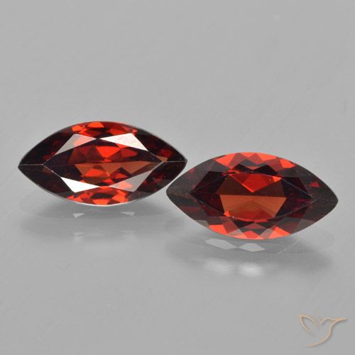 3.67ctw Natürlicher tiefrot Pyrop-Granat, Marquise, VVS-VS