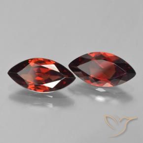 3.67 ct natürliche tiefrot Pyrop-Granat-Edelsteine, Marquise, VVS-VS