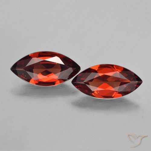 3.12ctw Natürlicher dunkelrot Pyrop-Granat, Marquise, VVS-VS