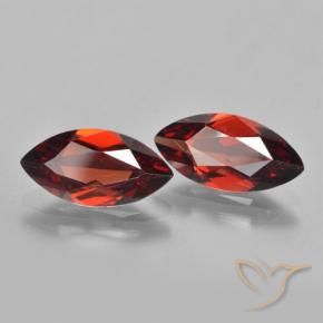 3.55 ct natürliche dunkelrot Pyrop-Granat-Edelsteine, Marquise, VVS-VS