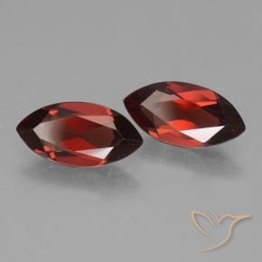 3.98 ct natürliche tiefrot Pyrop-Granat-Edelsteine, Marquise, VVS-VS