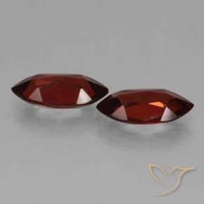 3.98 ct natürliche tiefrot Pyrop-Granat-Edelsteine, Marquise, VVS-VS