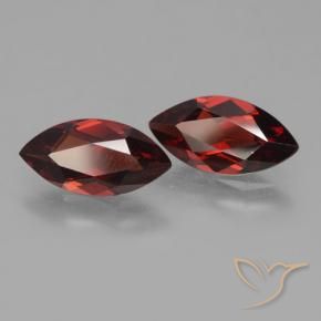 3.73 ct natürliche tiefrot Pyrop-Granat-Edelsteine, Marquise, VVS-VS