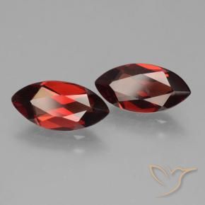 4.21 ct natürliche dunkelrot Pyrop-Granat-Edelsteine, Marquise, VVS-VS