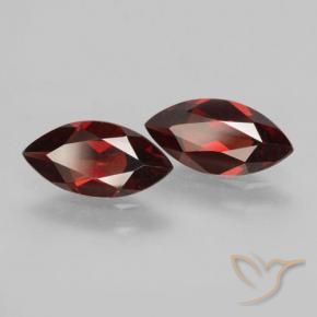 3.64 ct natürliche dunkelrot Pyrop-Granat-Edelsteine, Marquise, VVS-VS