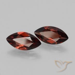3.54 ct natürliche Sangria Rot Pyrop-Granat-Edelsteine, Marquise, VVS-VS