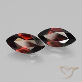 3.96 ct natürliche dunkelrot Pyrop-Granat-Edelsteine, Marquise, VVS-VS