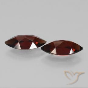3.96 ct natürliche dunkelrot Pyrop-Granat-Edelsteine, Marquise, VVS-VS