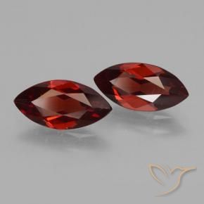 3.62 ct natürliche Tiefes Blutrot Pyrop-Granat-Edelsteine, Marquise, VVS-VS