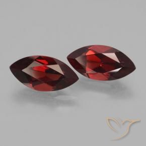 4.33 ct natürliche tiefrot Pyrop-Granat-Edelsteine, Marquise, VVS-VS