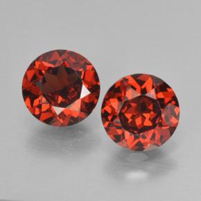 2.09 ct natürliche Johannisbeere Rot Pyrop-Granat-Edelsteine, Rund Schliff, VS