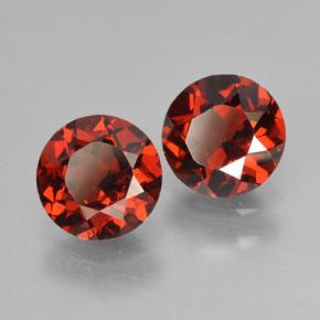 2.09 ct natürliche Johannisbeere Rot Pyrop-Granat-Edelsteine, Rund Schliff, VS