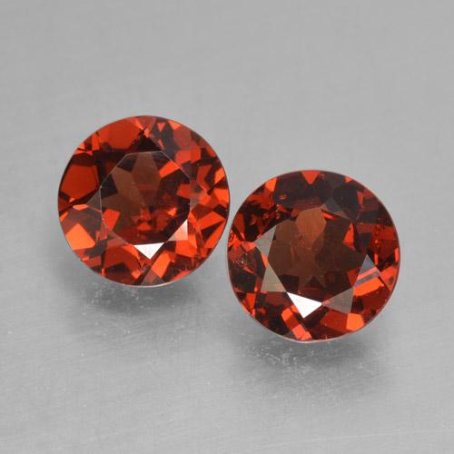 1,86 ct natürliche Johannisbeere Rot Pyrop-Edelsteine, Rund Schliff, VVS-VS