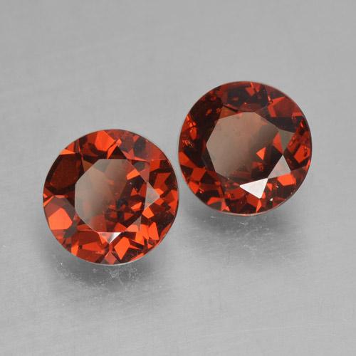 1,86 ct natürliche Johannisbeere Rot Pyrop-Edelsteine, Rund Schliff, VVS-VS