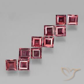 3.83 ct natürliche tiefrot Pyrop-Granat-Edelsteine, Quadrat, VVS-VS