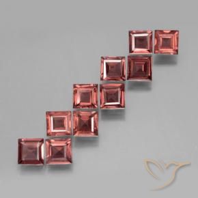 3.65 ct natürliche Hellrot Pyrop-Granat-Edelsteine, Quadrat, VS