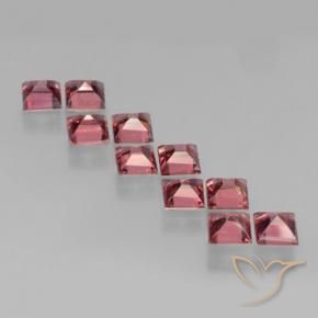3.84 ct natürliche Himbeerrot Pyrop-Granat-Edelsteine, Quadrat, VS