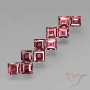 3.82 ct natürliche tiefrot Pyrop-Granat-Edelsteine, Quadrat, VS