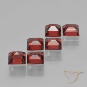 2.81 ct natürliche Johannisbeere Rot Pyrop-Granat-Edelsteine, Quadrat, VS