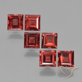 2.74 ct natürliche Scharlachrot Pyrop-Granat-Edelsteine, Quadrat, VS