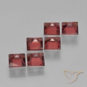 2.59 ct natürliche Scharlachrot Pyrop-Granat-Edelsteine, Quadrat, VS