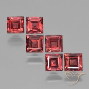 2.88 ct natürliche Mittelrot Pyrop-Granat-Edelsteine, Quadrat, VS