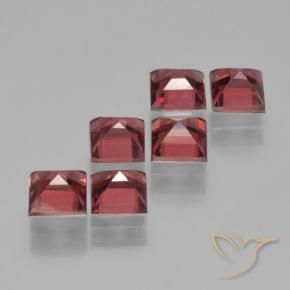 2.88 ct natürliche Mittelrot Pyrop-Granat-Edelsteine, Quadrat, VS