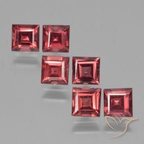 2.74 ct natürliche Mittelrot Pyrop-Granat-Edelsteine, Quadrat, VS