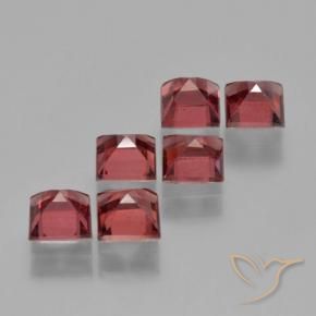 2.74 ct natürliche Mittelrot Pyrop-Granat-Edelsteine, Quadrat, VS