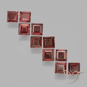 3.85 ct natürliche Mittel-Dunkelrot Pyrop-Granat-Edelsteine, Quadrat, VS