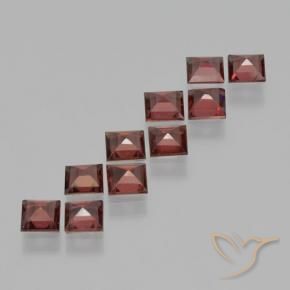 3.85 ct natürliche Mittel-Dunkelrot Pyrop-Granat-Edelsteine, Quadrat, VS