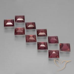 3.98 ct natürliche dunkelrot Pyrop-Granat-Edelsteine, Quadrat, VS