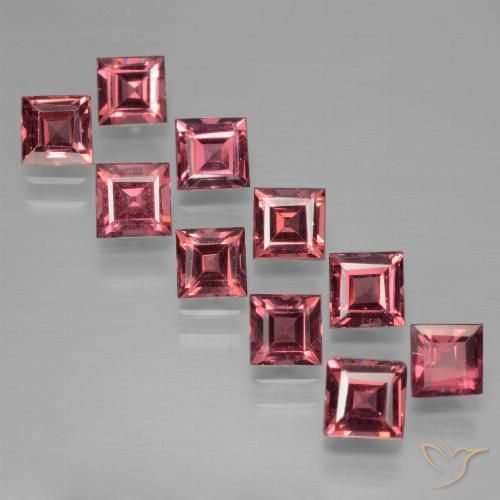 4.54ctw Natürlicher Merlot Rot Pyrop-Granat, Quadrat, VS