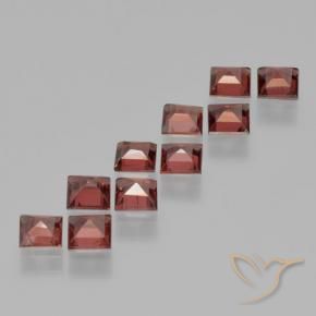 5.01 ct natürliche Mittel-Dunkelrot Pyrop-Granat-Edelsteine, Quadrat, VS