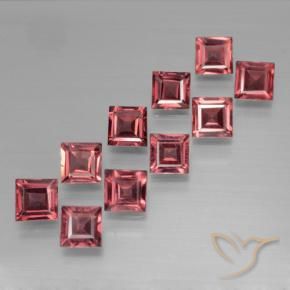 4.13 ct natürliche Mittelrot Pyrop-Granat-Edelsteine, Quadrat, VS