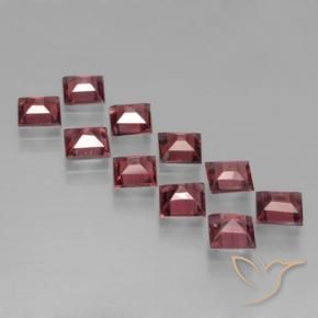 4.13 ct natürliche Mittelrot Pyrop-Granat-Edelsteine, Quadrat, VS