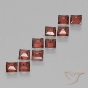 4.37 ct natürliche Mittelrot Pyrop-Granat-Edelsteine, Quadrat, VS