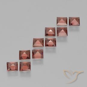 3.96 ct natürliche Beerenrot Pyrop-Granat-Edelsteine, Quadrat, VS