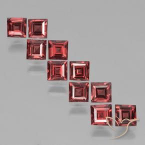 3.90 ct natürliche tiefrot Pyrop-Granat-Edelsteine, Quadrat, VS