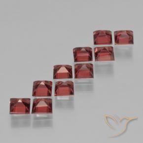 3.90 ct natürliche tiefrot Pyrop-Granat-Edelsteine, Quadrat, VS