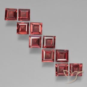 3.48 ct natürliche tiefrot Pyrop-Granat-Edelsteine, Quadrat, VS