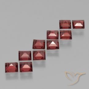 3.48 ct natürliche tiefrot Pyrop-Granat-Edelsteine, Quadrat, VS