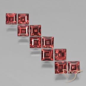 4.59 ct natürliche tiefrot Pyrop-Granat-Edelsteine, Quadrat, VS